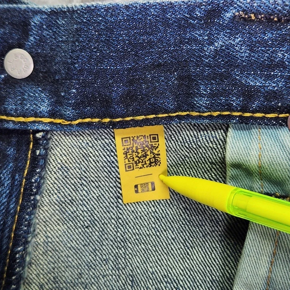 Polo Ralph Lauren Hampton Straight Jeans 36x32 Paint Splatter Dark Indigo NWT